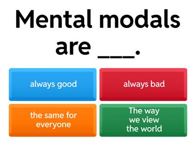 LSS 1003 Review - Mental Models 