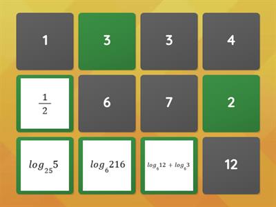 Найди значение логарифмов