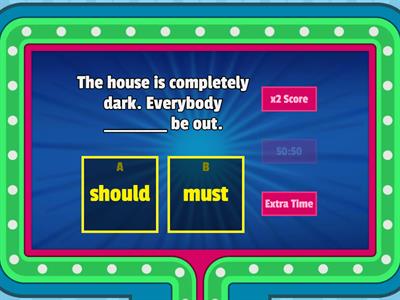 Modal verbs Prepare 5 - Unit 12