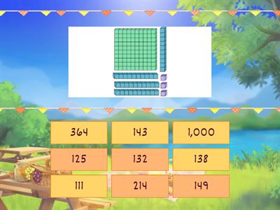 Counting Base 10 Blocks - 100 10 1