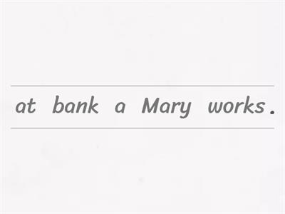  present simple- Mary Walks Home