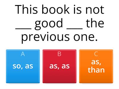  Comparative and Superlative structures