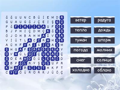 Турецкий язык. Погода.