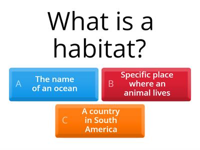 Habitat quiz