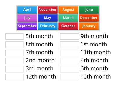 Months of the Year