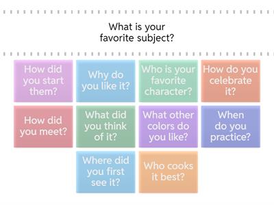  Open-ended WH- Questions