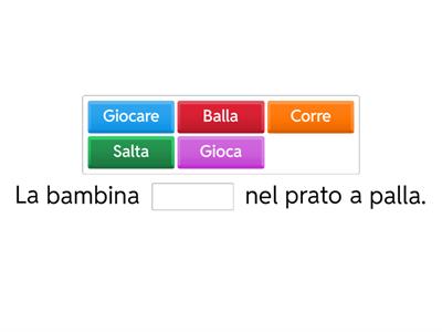 Gioco con i verbi.