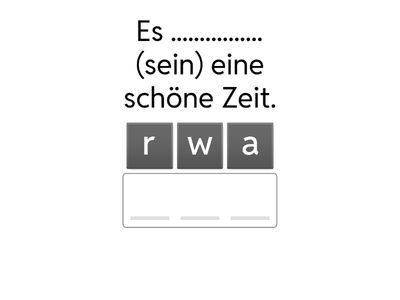 Verben im Präteritum