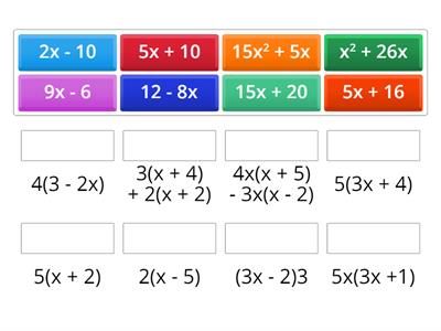 Match Up: Expanding Brackets