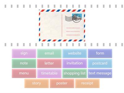 Text types -  E1 ESOL