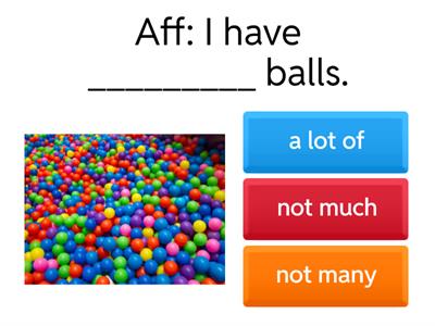 A lot of, much and  many 