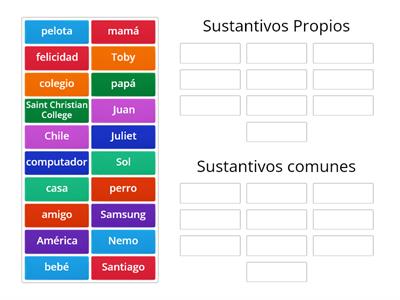  Sustantivos propios y comunes