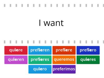 Querer y Preferir