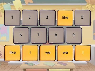 Sight Word Match U3.2 are