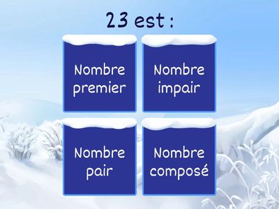 Nombres Premiers et Composés