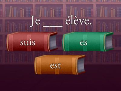 Выбери правильную форму глагола être в зависимости от подлежащего в предложении.