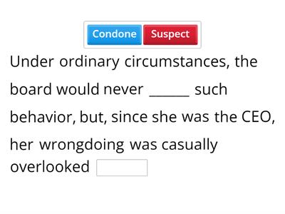 Sentence Completion #2