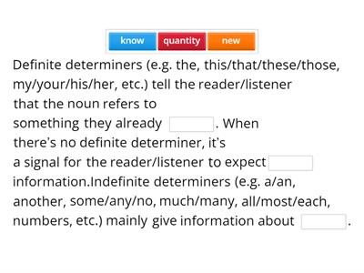 determiners