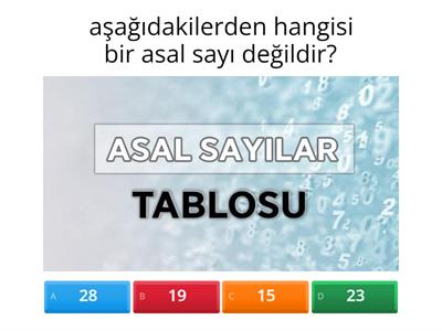 6. sınıf matematik asal sayılar 