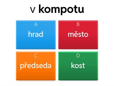 Vzory podstatných jmen - mix