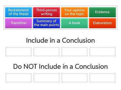 Revising the Conclusion