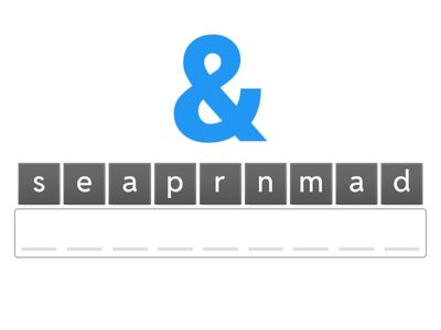 Punctuation Marks and other Symbols