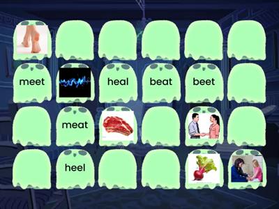  EE/EA Homophone Memory Game