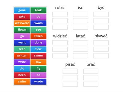  GE A2 unit 8 Irregular verbs