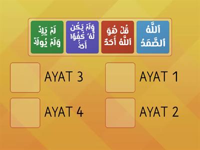 SURAH AL-IKHLAS - TAHUN 1