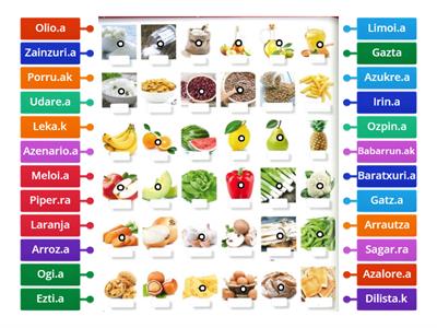 Santi - A2 - Elikagaiak - hiztegia