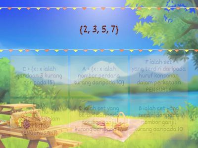 PADANKAN UNSUR-UNSUR KEPADA SET YANG SEPADAN