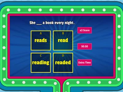 Present Simple 3rd Person Quiz