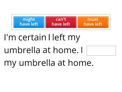 Past Modals - Grammar Activity (B2)