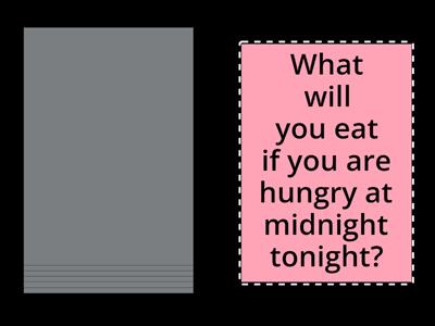 First conditional speaking cards