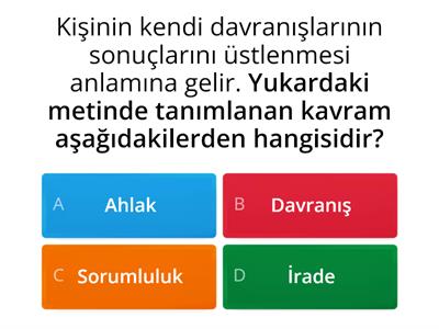 TEMEL DİNİ BİLGİLER (İSLAM II) 1.ÜNİTE