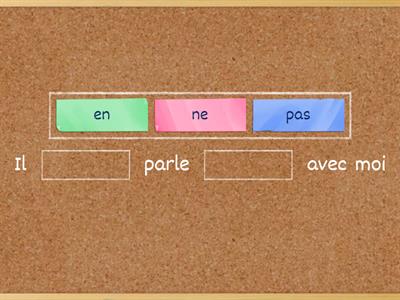 La negation et conjugaison de verbes de 1er groupe