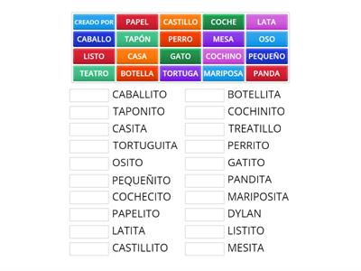 DIMINUTIVOS