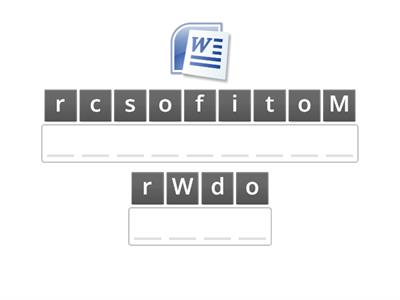 word processing software