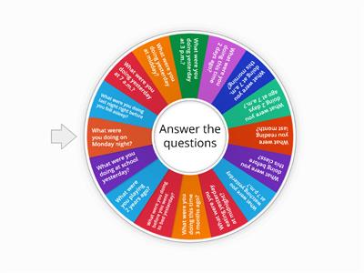  Past Continuous Oral Drills