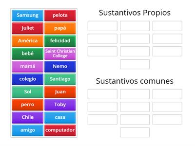  Sustantivos propios y comunes