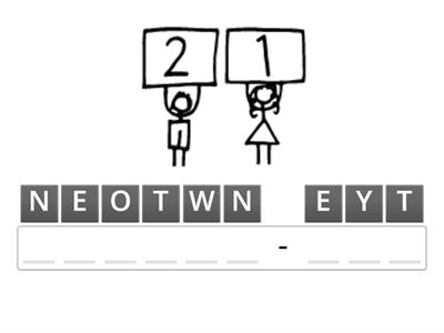 Numbers from 1 to 100