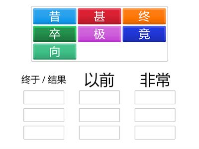 常见古文词汇 (十九)