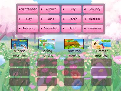 Months sort by seasons