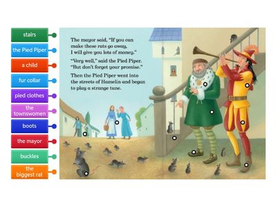 The Pied Piper - label the picture