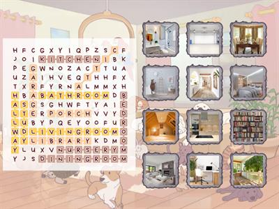 Rooms - Wordsearch