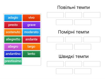 "Цікаве сольфеджіо", ст.44 ( темпи)