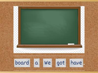 Things in the classroom