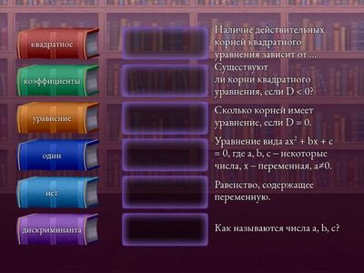   Квадратные уравнения (теория)