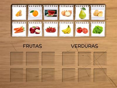 CLASIFICACIÓN DE FRUTAS Y VERDURAS