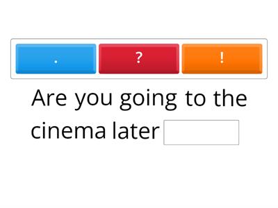 Missing Full Stop, Question Marks, Exclamation Marks